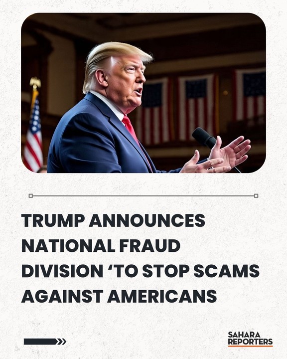 Trump Announces National Fraud Division To Stop Scams Against Americans