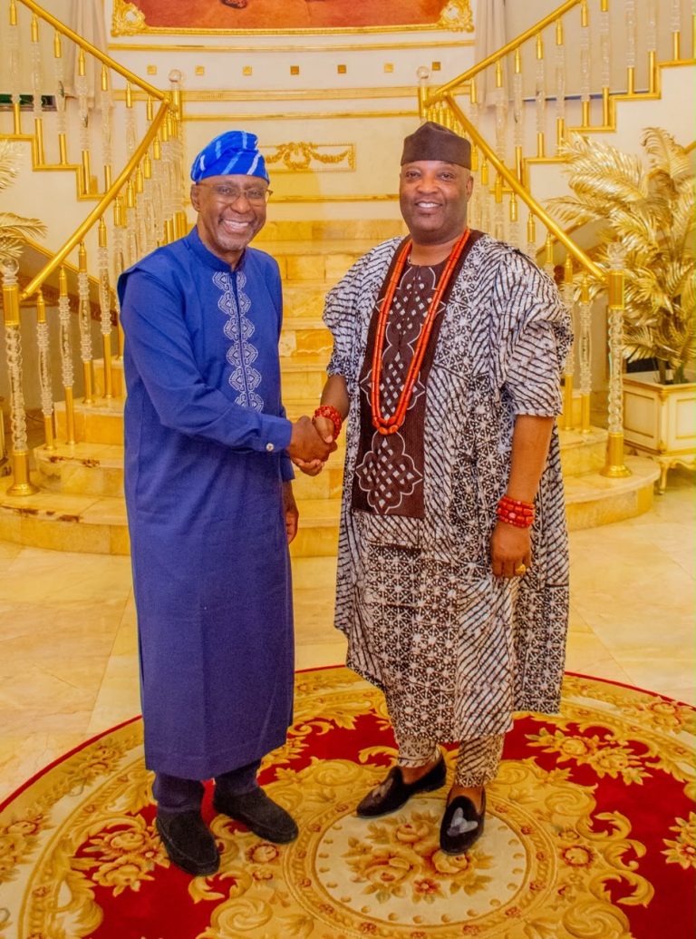 Adron Chairman Adetola Emmanuelking Congratulates Anthony Osibodu on Coronation as Bobajiro of Ilishan-Remo