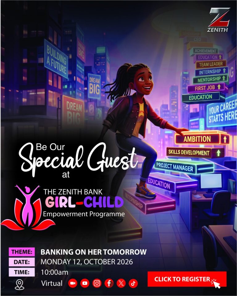 Zenith Bank Unveils Girl-Child Empowerment Programme To Inspire Future Leaders